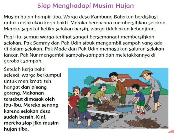Apa manfaat sikap mengutamakan persatuan dan kesatuan bagi warga kampung babakan . Bacalah untuk tugas esok 26 Juli 2017 - BELAJAR BERSAMA