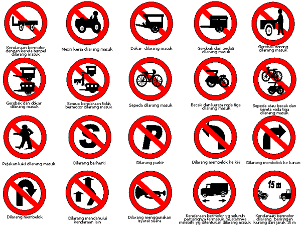 Secara pengertian, rambu lalu lintas dapat diartikan sebagai pertanda di jalanan dalam berbagai wujud (angka, huruf, lambang, kosakata, ataupun . pentingnya peraturan lalulintas: rambu-rambu lalulintas