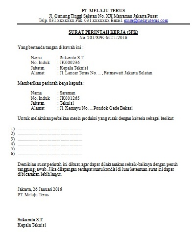 Berikut ini adalah lampiran yang disertakan oleh seorang pelamar: Contoh Surat Tugas Kerja Ke Luar Kota - Kumpulan Contoh Surat