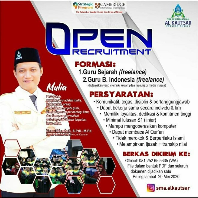 Kurangnya pendidikan/sosialisasi tentang pentingnya melakukan kewajiban demi terpenuhinya hak warga negara lainnya. Loker Guru Mei 2020 SMA Muhammadiyah Al Kautsar-TERLENGKAP