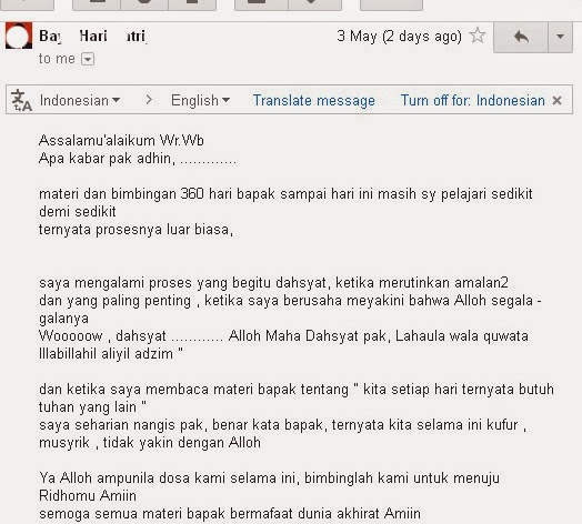 Jika seseorang keluar dari rumahnya lalu dia mengucapkan bismillahi . Fadhilah La Haula Wala Quwwata Illa Billahil Aliyil Adzim