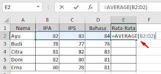 Fungsi yang digunakan untuk menghitung rata rata data angka. Mengenal Fungsi Statistik - Kelasmega