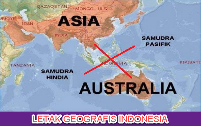 Indonesia diapit oleh dua benua yaitu benua asia dan benua. Pikiran Utama Teks Pengaruh Letak Geografis terhadap