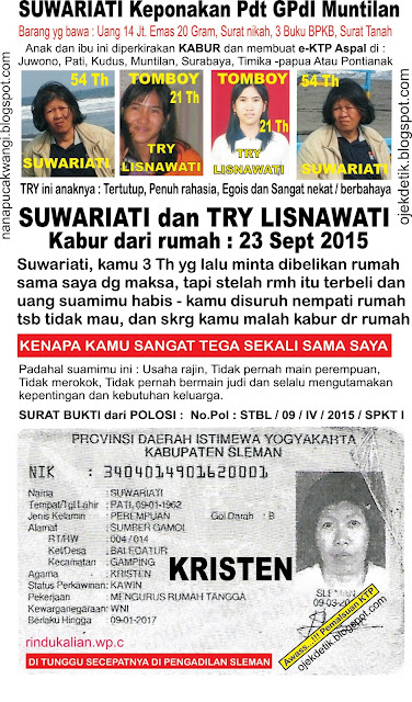 Guling ke belakang (roll belakang) pada prinsipnya sama dengan . Anak hilang, Penculikan, E-KTP Ganda / ASPAL, Istri kabur