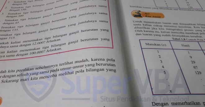 Tentukanlah 3 bilangan ganjil berurutan yg jumlahnya 135 brainly co . Kunci Jawaban Ayo Kita Berlatih 1.1. Matematika Kelas 8